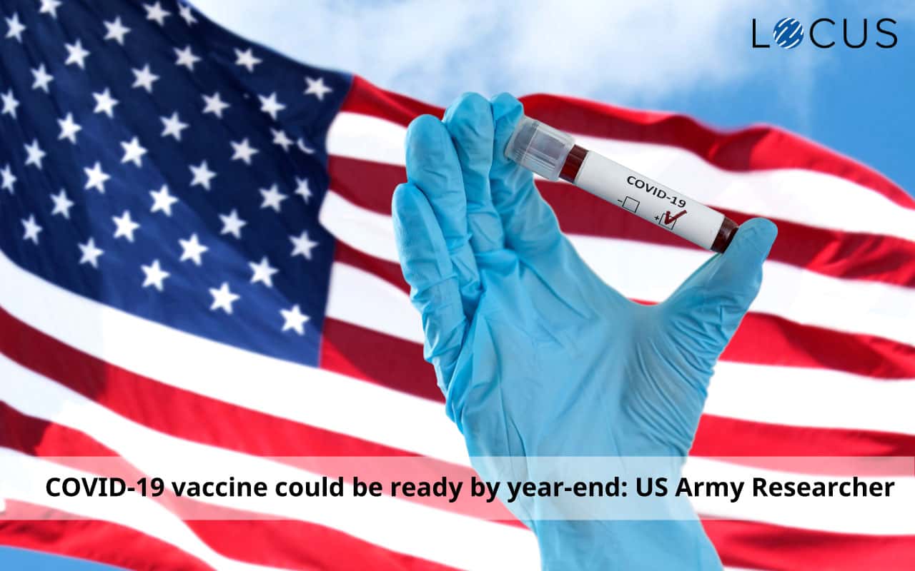 US Army Researcher Says a COVID-19 Vaccine Could be Ready by Year-End